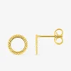 Boucles d'oreilles clous or jaune 375 ‰ SO OR
