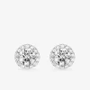 Boucles d'oreilles clous oxyde de zirconium accompagné argent 925‰ rhodié SO OR