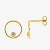 Boucles d'oreilles clous plaqué or et oxyde de zirconium SO OR