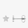 Boucles d'oreilles clous étoile en acier gris SO OR