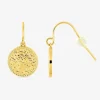 Boucles d'oreilles crochet en acier doré SO OR