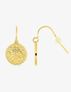 Boucles d'oreilles crochet en acier doré SO OR