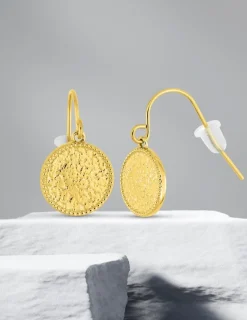 Boucles d'oreilles crochet en acier doré SO OR