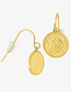 Boucles d'oreilles crochet en acier doré SO OR
