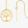 Boucles d'oreilles crochets or jaune 750 ‰ SO OR