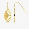 Boucles d'oreilles crochets en acier doré SO OR