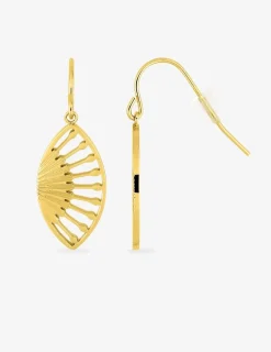 Boucles d'oreilles crochets en acier doré SO OR