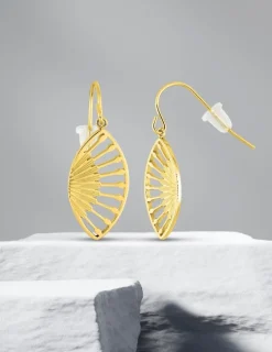 Boucles d'oreilles crochets en acier doré SO OR