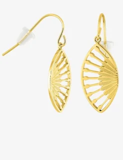Boucles d'oreilles crochets en acier doré SO OR