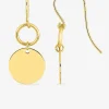 Boucles d'oreilles crochet cercle 6 mm et jeton 11 mm plaqué or SO OR