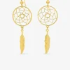 Boucles d'oreilles crochet attrape-rêve plaqué or SO OR