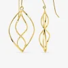 Boucles d'oreilles crochet spirale plaqué or SO OR