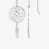 Boucles d'oreilles crochet attrape-rêve argent 925‰ rhodié SO OR