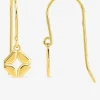 Boucles d'oreilles crochets en plaqué or motif " géométrique" SO OR