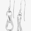 Boucles d'oreilles crochet en argent 925‰ rhodié SO OR