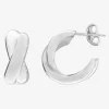 Boucles d'oreilles croisées argent 925‰ SO OR