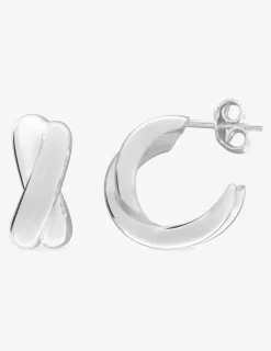 Boucles d'oreilles croisées argent 925‰ SO OR