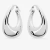 Boucles d'oreilles créoles électroformées 20 mm argent 925‰ rhodié SO OR