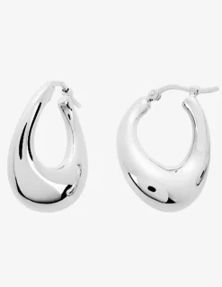 Boucles d'oreilles créoles électroformées 20 mm argent 925‰ rhodié SO OR
