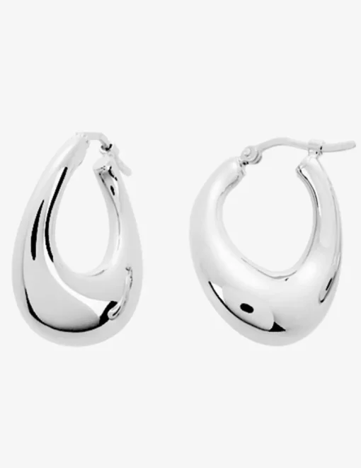 Boucles d'oreilles créoles électroformées 20 mm argent 925‰ rhodié SO OR