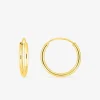 Boucles d'oreilles créoles or jaune 375 ‰ 10 mm SO OR