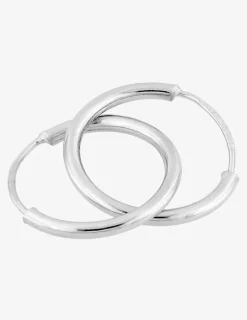 Boucles d'oreilles créoles or blanc 375 ‰ 10 mm SO OR