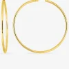 Boucles d'oreilles créoles 50 mm en or jaune 375‰ SO OR
