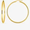 Boucles d'oreilles créoles 45 mm en or jaune 375‰ SO OR