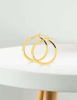 Boucles d'oreilles créoles or jaune 375 ‰ SO OR