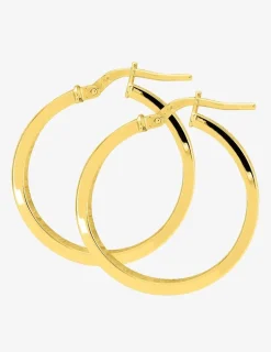 Boucles d'oreilles créoles or jaune 375 ‰ SO OR