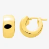 Boucles d'oreilles créoles or jaune 750 ‰ électroformées SO OR