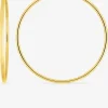 Boucles d'oreilles créoles or jaune 750 ‰ diamètre ext 40 mm Fil 1,6 mm SO OR