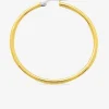 Boucles d'oreilles créoles or jaune 750 ‰ diamètre ext 35 mm fil 2 mm SO OR