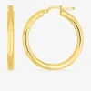 Boucles d'oreilles créoles 25 mm en or jaune 375‰ SO OR