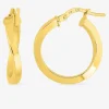 Boucles d'oreilles créoles or jaune 375 ‰ SO OR