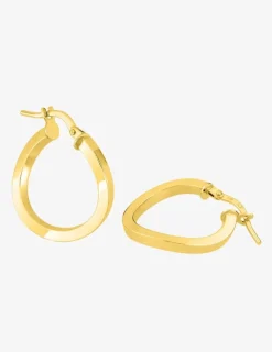 Boucles d'oreilles créoles or jaune 375 ‰ SO OR