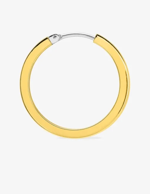 Boucles d'oreilles créoles or jaune 750 ‰ diamètre 18 mm SO OR