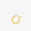 Boucles d'oreilles créoles or jaune 750 ‰ diamètre ext 8 mm SO OR