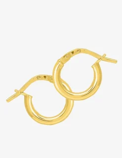 Boucles d'oreilles créoles or jaune 750 ‰ diamètre ext 8 mm SO OR