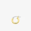 Boucles d'oreilles créoles or jaune 750 ‰ diamètre ext 6 mm fil 2 mm SO OR