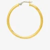 Boucles d'oreilles créoles lisses or jaune 750 ‰ diamètre ext 30 mm SO OR