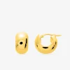 Boucles d'oreilles créoles or jaune 750 ‰ SO OR