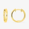 Boucles d'oreilles créoles en or jaune 750‰ 13 mm SO OR