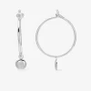 Boucles d'oreilles créoles motif rond 15 mm argent 925‰ SO OR