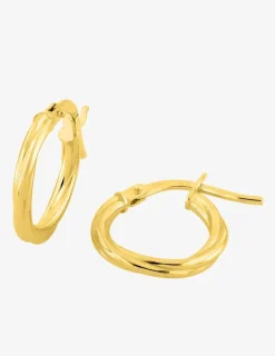 Boucles d'oreilles créoles 10 mm en or jaune 375‰ SO OR