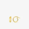 Boucles d'oreilles créoles 8 mm en or jaune 375‰ SO OR