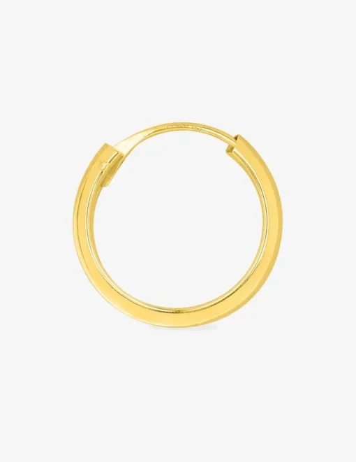 Boucles d'oreilles créoles or jaune 375 ‰ SO OR