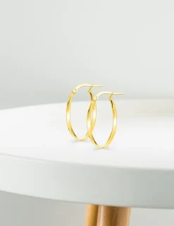 Boucles d'oreilles créoles or jaune 375 ‰ SO OR