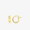 Boucles d'oreilles créoles 8 mm en or jaune 375‰ SO OR