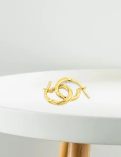 Boucles d'oreilles créoles 8 mm en or jaune 375‰ SO OR